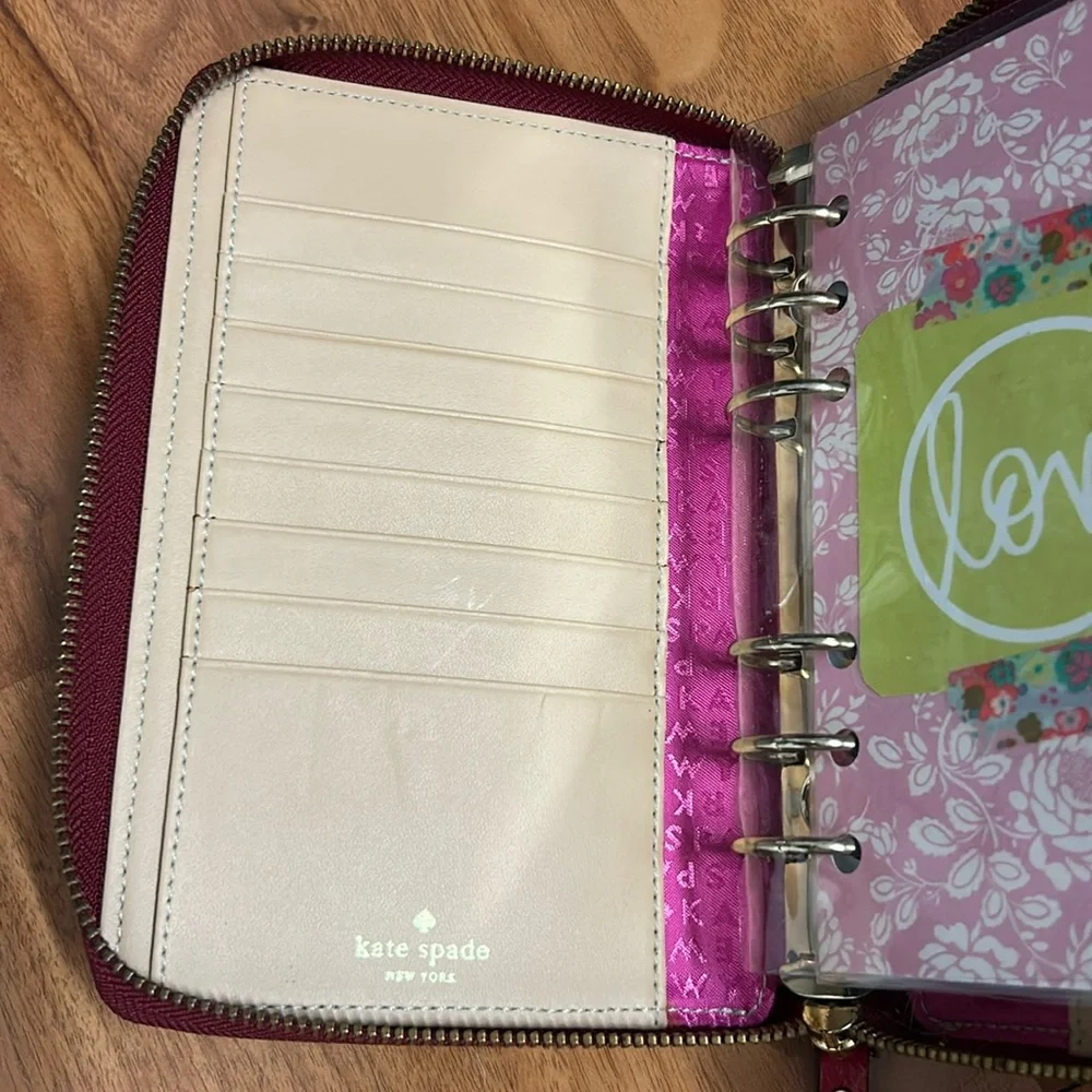 Kate Spade Wellesley Red Leather Calendar Planner Agenda